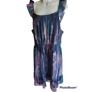 Old Navy Waterfall Ruffle Sleeve Dress